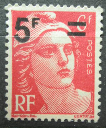 Poštová známka Francúzsko 1949 Marianne pretlaè Mi# 833