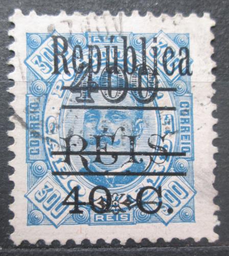 Poštová známka Kapverdy 1925 Krá¾ Carlos pretlaè Mi# 196