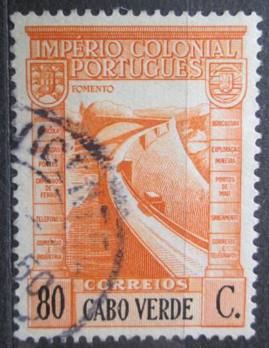 Poštová známka Kapverdy 1938 Priehrada Mi# 238