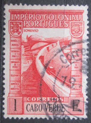 Poštová známka Kapverdy 1938 Priehrada Mi# 239