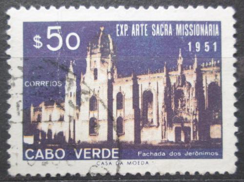 Poštová známka Kapverdy 1953 Kláštor v Santa Maria de Belém Mi# 297
