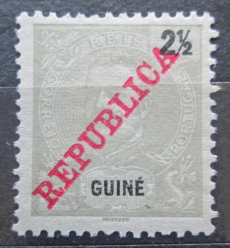 Poštová známka Portugalská Guinea 1911 Krá¾ Carlos I. pretlaè Mi# 89 