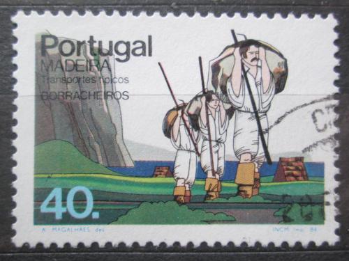 Poštová známka Madeira 1984 Tradièní pøeprava Mi# 95