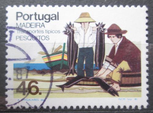 Poštová známka Madeira 1985 Tradièní pøeprava Mi# 102