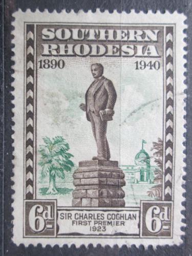Poštová známka Južná Rhodésia 1940 Charles Coghlan, první premiér Mi# 61