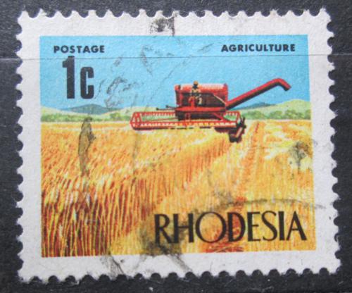 Poštová známka Rhodésia 1970 Kombajn Mi# 88