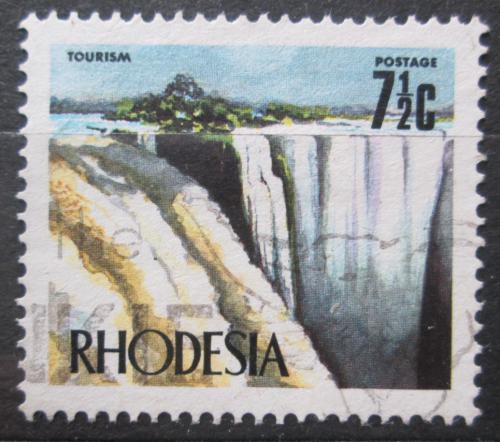 Poštová známka Rhodésia 1973 Viktoriiny vodopády Mi# 129
