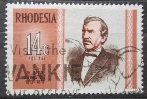 Poštová známka Rhodésia 1973 David Livingstone Mi# 131