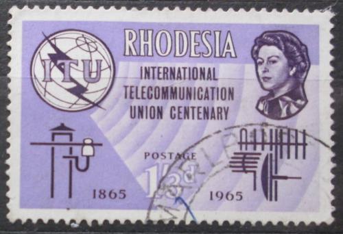 Poštová známka Rhodésia 1965 ITU, 100. výroèie Mi# 2