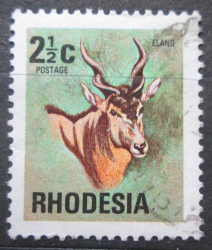 Poštová známka Rhodésia 1974 Antilopa losí Mi# 141