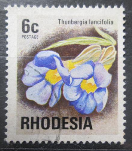 Poštová známka Rhodésia, Zimbabwe 1974 Thunbergia lancifolia Mi# 145