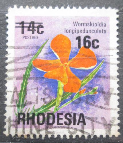 Poštová známka Rhodésia 1976 Wormskioldia longipedunculata pretlaè Mi# 173