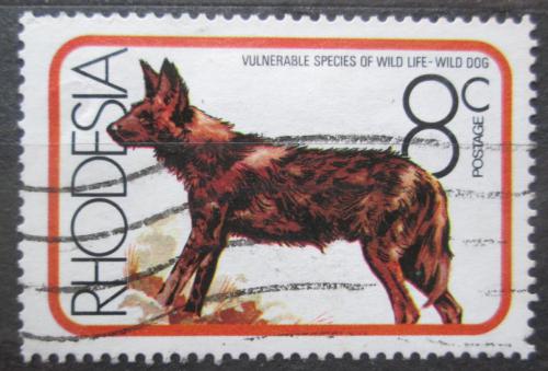 Poštová známka Rhodésia 1976 Pes hyenový Mi# 182