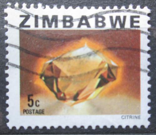 Poštová známka Zimbabwe 1980 Citrín Mi# 230 