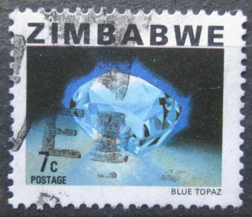 Poštová známka Zimbabwe 1980 Modrý topas Mi# 231