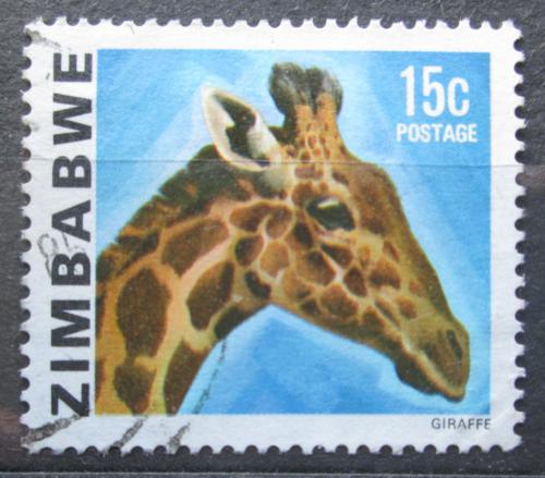 Poštová známka Zimbabwe 1980 Žirafa Mi# 235