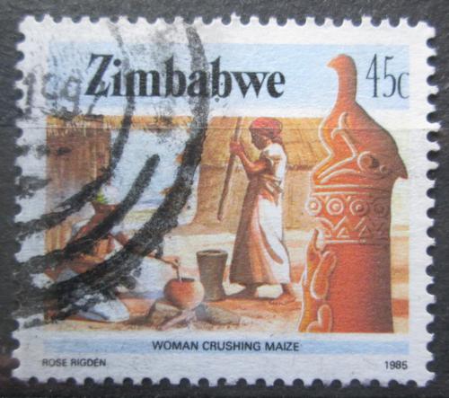 Potov znmka Zimbabwe 1985 Pprava re Mi# 326 A - zvi obrzok