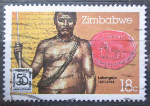 Potov znmka Zimbabwe 1985 Lobengula Mi# 332