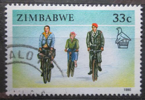 Poštová známka Zimbabwe 1990 Cyklisti Mi# 430
