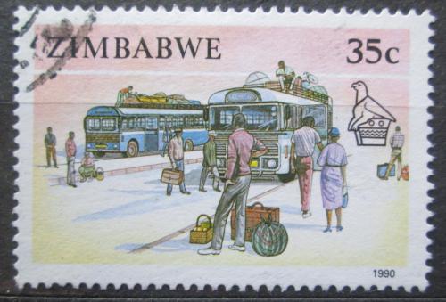 Poštová známka Zimbabwe 1990 Autobus Mi# 431
