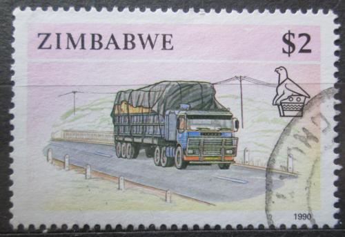 Poštová známka Zimbabwe 1990 Nákladní auto Mi# 435