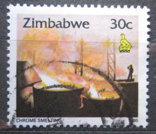 Potov znmka Zimbabwe 1995 Taven chromu Mi# 545