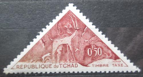 Poštová známka Èad 1962 Skalní malba, doplatná Mi# 24