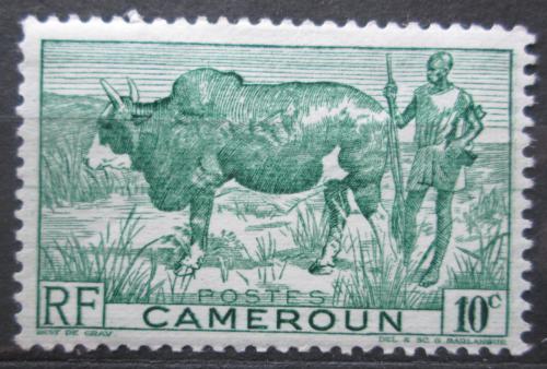 Poštová známka Kamerun 1946 Zebu Mi# 270