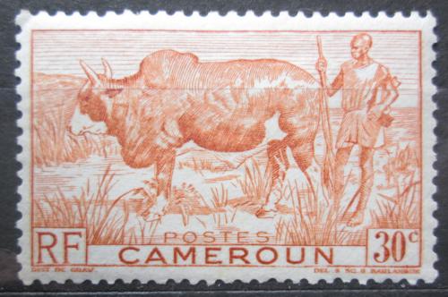 Poštová známka Kamerun 1946 Zebu Mi# 271