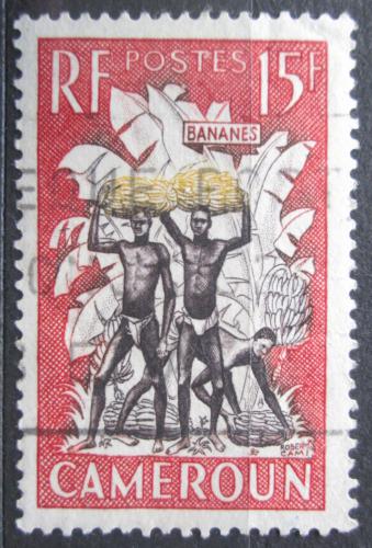 Poštová známka Kamerun 1954 Sklizeò banánù Mi# 307