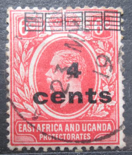 Potov znmka Britsk vchodn Afrika a Uganda 1919 Kr Juraj V. pretla Mi# 59 