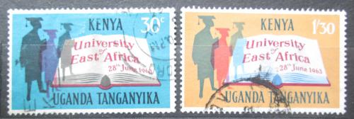 Poštové známky K-U-T 1963 Založení Východoafrické univerzity Mi# 128-29