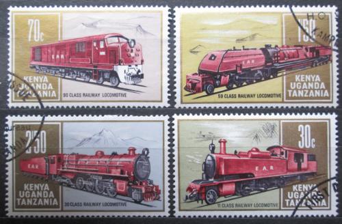 Poštové známky K-U-T 1971 Lokomotívy Mi# 217-20