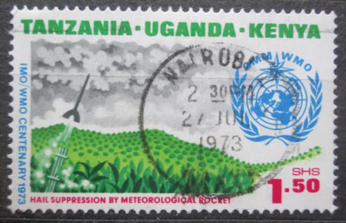Poštová známka K-U-T 1973 WMO, 100. výroèie Mi# 249