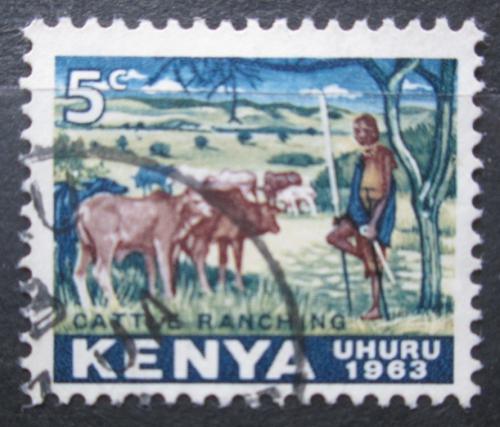 Poštová známka Keòa 1963 Chov dobytka Mi# 1