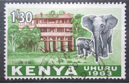 Poštová známka Keòa 1963 Slon africký Mi# 10