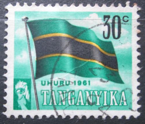 Poštová známka Tanganyika 1961 Štátna vlajka Mi# 102