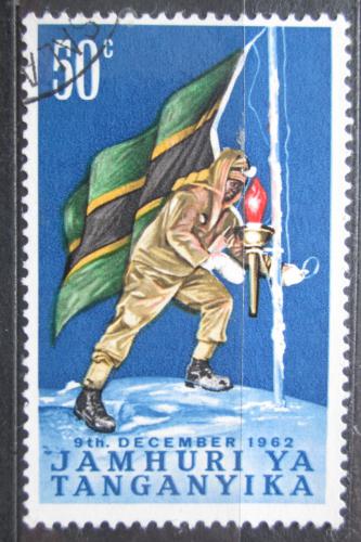 Poštová známka Tanganyika 1962 Štátna vlajka Mi# 111
