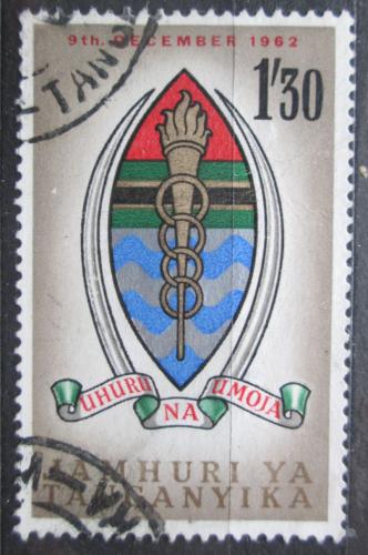 Poštová známka Tanganyika 1962 Štátny znak Mi# 112