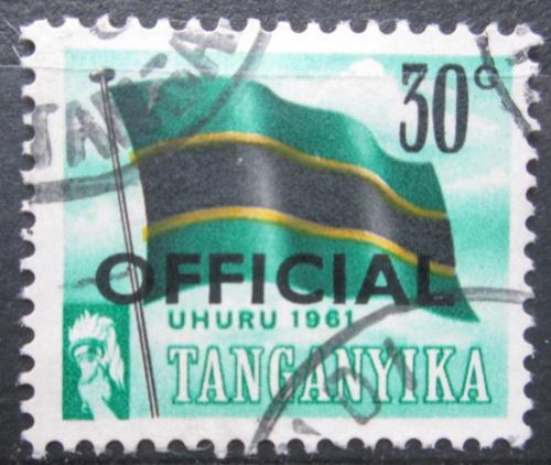 Poštová známka Tanganyika 1961 Štátna vlajka, úøední Mi# 5