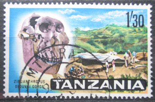 Potov znmka Tanznia 1965 Archeologick nlezy v Serengeti Mi# 14
