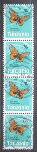 Poštové známky Tanzánia 1973 Acraea insignis Mi# 43