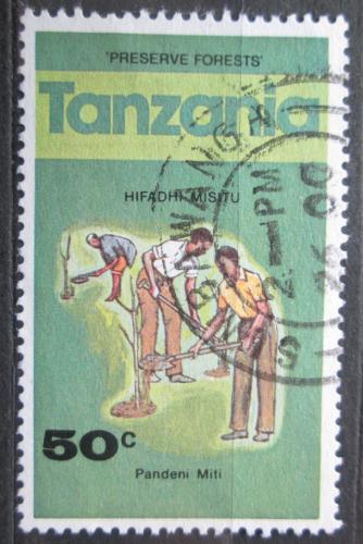 Poštová známka Tanzánia 19739 Sázení stromù Mi# 127