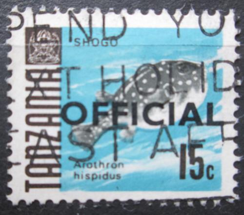 Poštová známka Tanzánia 1967 Ètverzubec bìloskvrnný, úøední Mi# 11 I Kat 7€
