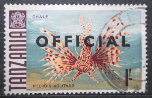 Poštová známka Tanzánia 1967 Perutýn ohnivý, úøední Mi# 15 I Kat 4€