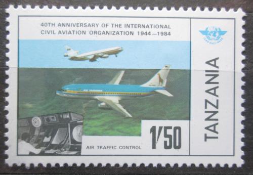 Poštová známka Tanzánia 1984 Lietadla Mi# 247