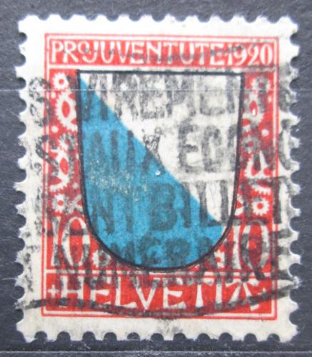 Poštová známka Švýcarsko 1920 Znak Zürich, Pro Juventute Mi# 154 Kat 18€