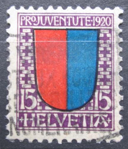 Poštová známka Švýcarsko 1920 Znak Tessin, Pro Juventute Mi# 155 Kat 7€