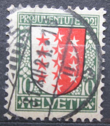 Poštová známka Švýcarsko 1921 Znak Wallis, Pro Juventute Mi# 172 Kat 4€