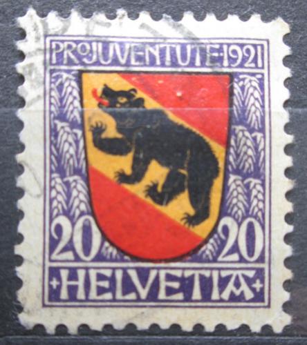 Poštová známka Švýcarsko 1921 Znak Bern, Pro Juventute Mi# 173 Kat 6€